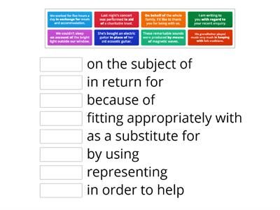 ADVANCED 2 - complex prepositions