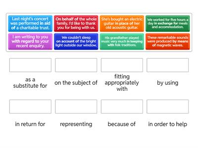 ADVANCED 2 - complex prepositions