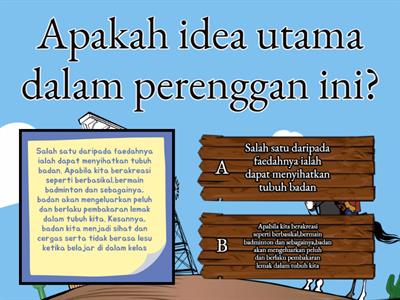  Idea Utama dan Idea Sampingan Faedah Bersukan