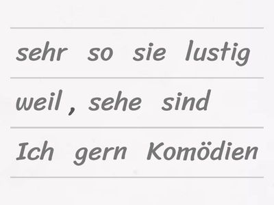 Kapitel 2.1 Kinoklub - Word order with WEIL