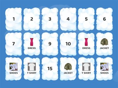 CLOTHES MEMORY GAME