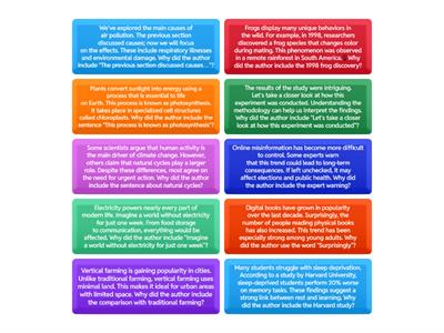 TOEFL Rhetorical Questions