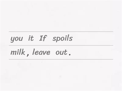 First and second conditional