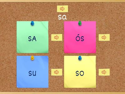  S s Połącz w pary takie same sylaby.