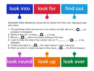 Phrasal verbs Unit 1 (labelled) 