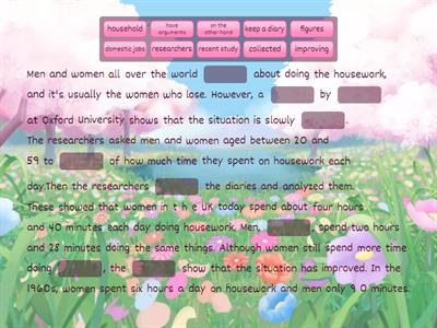 English file pre-inter Uni 4 homework workbook men/women