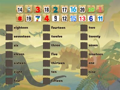 Numbers 1-20 Match Up!