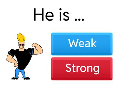 Adjectives with famous cartoons