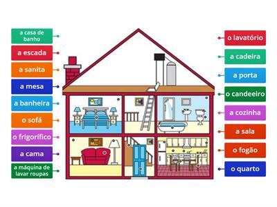 Vocabulário - Divisões e objetos de casa (ptpt)