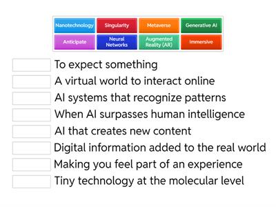 Artificial Intelligence Level 5 Vocab Game - KBZA