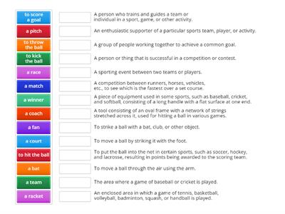 Roadmap A2+ Unit 4C (Sport Vocab-Definitions)