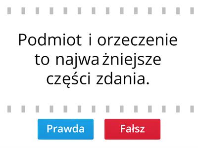 Podmiot i orzeczenie