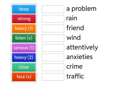 FCE Unit 6 Collocations