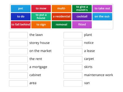 Housing - Matura B2 Vocabulary