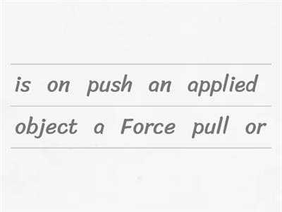 Defination of force