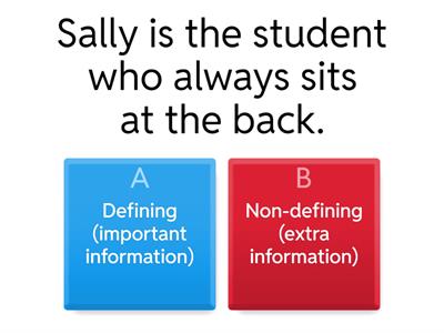 Defining or Non-defining relative clauses 
