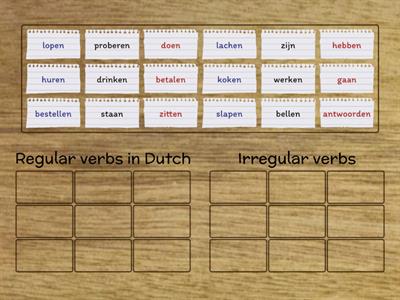 Regular or irregular verb?