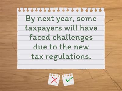 English for Taxation Dusjunctive Questions