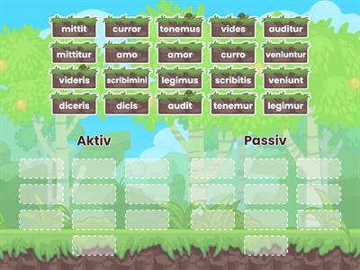 Sortiere nach den Passivregeln!