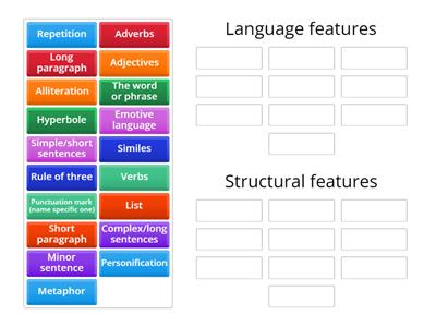 Q3: LANGUAGE AND STRUCTURAL FEATURES