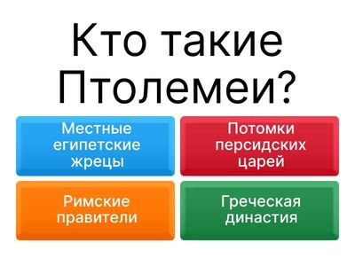 История династии Птолемеев