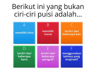 QUIZ LATIHAN PUISI