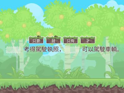 條件複句「只要⋯⋯就」/「只有⋯⋯才」