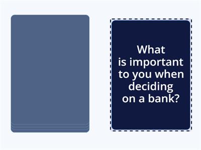 Banking and money talking point - business