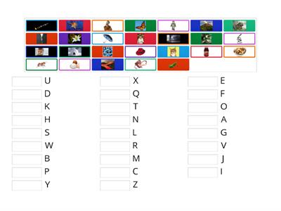 Alphabet picture match 