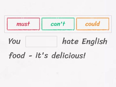 Modals of deduction and speculation present/past