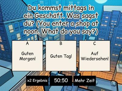 Welche Begrüßung oder Verabschiedung ist richtig? (ENG)