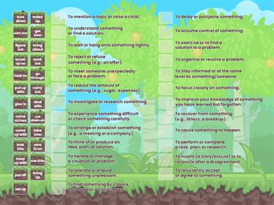 Phrasal verbs - Upper intermediate 