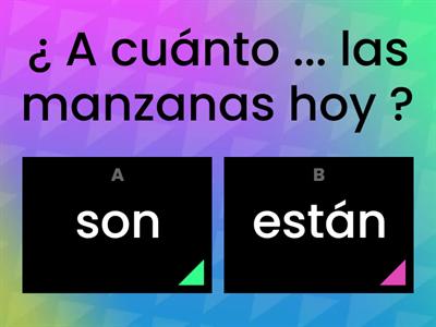 Quiz : ¿ Ser o Estar ?