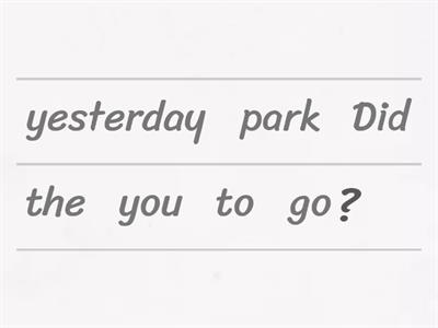 A2: Past simple questions