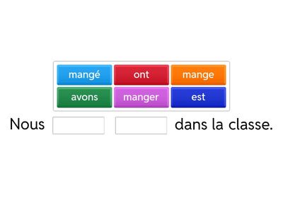 Passé composé réguliers avec AVOIR