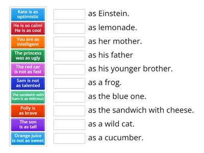 As...as / not as...as