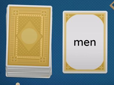 Short e CVC Word Cards