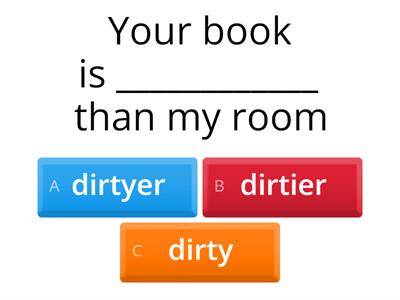 Grade 8 comparative adjectives