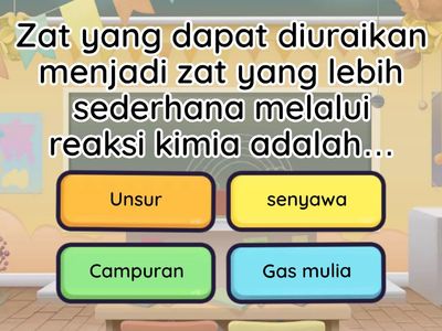 Pretest unsur, senyawa, dan campuran