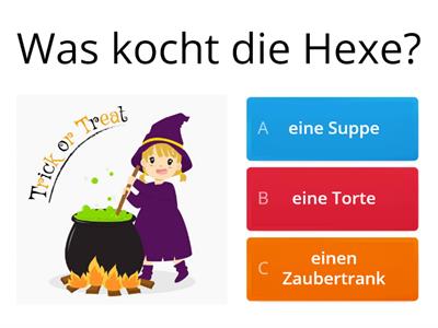 Halloween Quiz - Antworten Sie Fragen