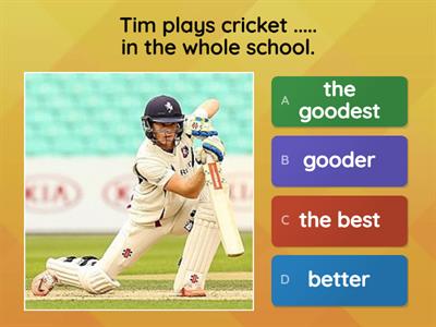 Comparative and superlative adverbs