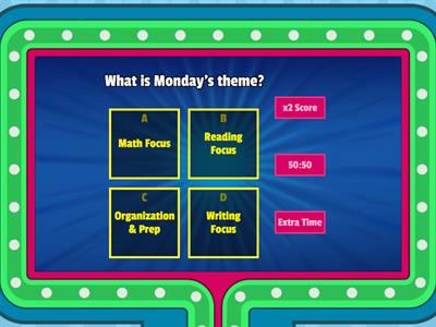 Classroom Expectations Game Show