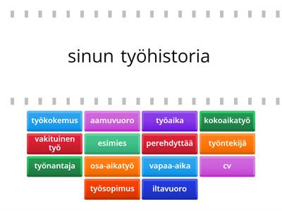 Työelämäsanat