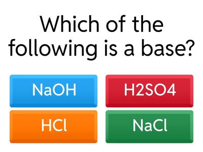 ACIDS AND BASES
