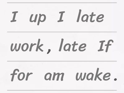 Unjumble - zero conditional