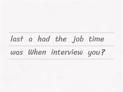 1-40 Looking for a job and a job interview