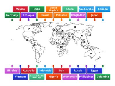 AP HuG 2nd Semester Exam Study here! - South Korea - west of Japan - will ALSO be on the exam!