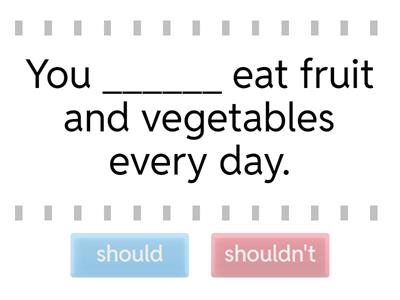 Should or shouldn't?