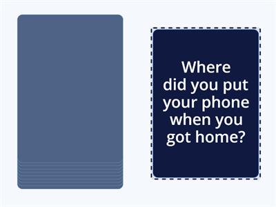 Questions in the past