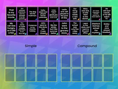 3rdG Simple and Compound Sentences